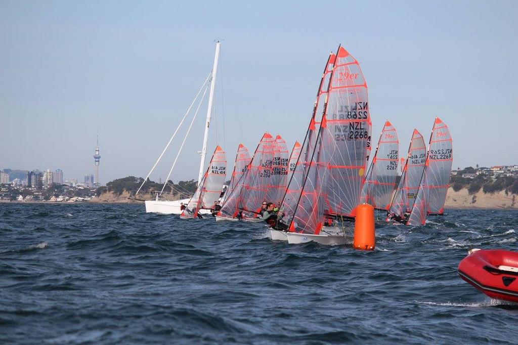 Race 12 Start - 2016 29er National Championships. © David Gunn